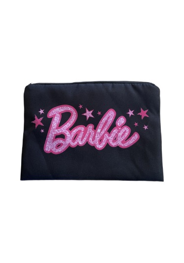 Schulzz Barbie Clutch Çok Amaçlı Makyaj Çantası 15 X 24 Cm Siyah