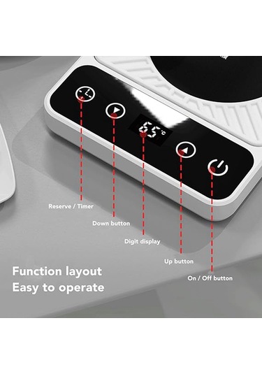 Ofis İçin Elektrikli Bardak Isıtıcı Kahve Isıtıcı Ab Fişi Beyaz