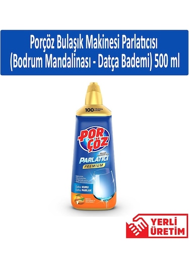 Porçöz Bodrum Mandalina + Datça Bademi Bulaşık Makine Parlatıcısı 4 x 500 ML