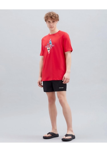 Skechers Swimwear M 5 Inch Swimshort Erkek Siyah Deniz Şortu S211654-001