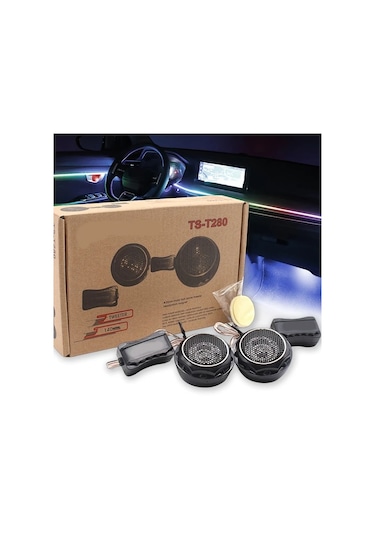 Xuweiwei 2 Adet Araç Yüksek Frekans Hoparlör Yükseltme Ts-t280 Baş Subwoofer Yüksek Frekans Hoparlörü