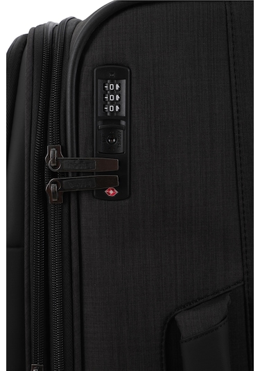 Baggaj V2412 Super Lıght Valiz Gri Set Siyah