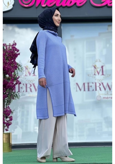 Miss Dalida 6017 Triko Tunik Çok Renkli