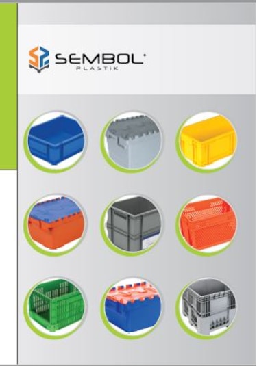 Sembol Plastik Spk 4329 Plastik Kapalı Sanayi Tipi Kasa Gri