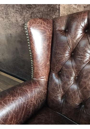 3Amobilyaa 3A Mobilya Hakiki Deri Crank Berjer