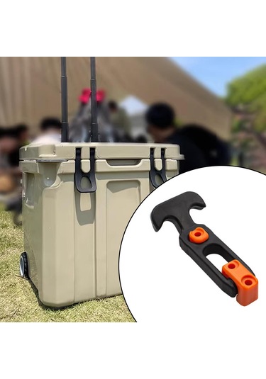 Dolıty T Saplı Kilit Elastik Alet Kutusu Tokası Motor 47mmx160mm Siyah Ve Turuncu Çok Renkli