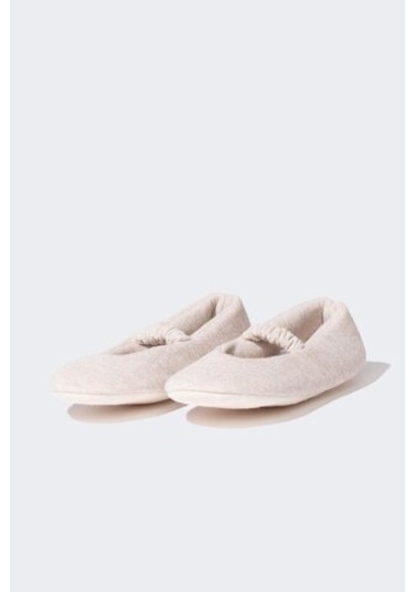 Defacto Kız Çocuk Babet Görünümlü Düz Taban Panduf D3447a824wnbg122 Bej