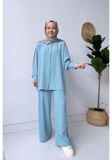 Kahijab Pearly Takım - Mavi