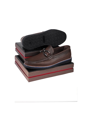 Ducavelli Gela Hakiki Deri Erkek Günlük Ayakkabı Loafer Ayakkabı