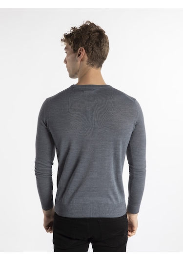 Trussardi Trussardı Erkek Kazak  TRRD003627 Gri