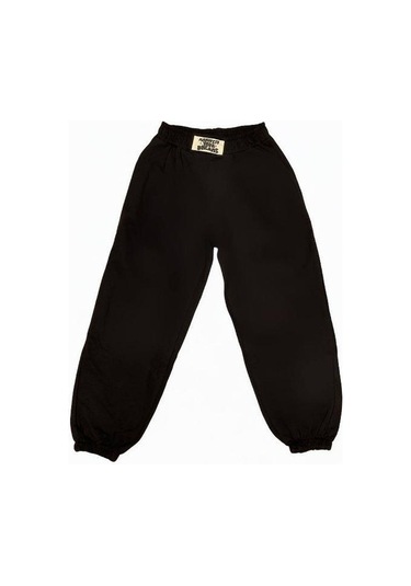 Kız Çocuk Beli Paçası Lastikli Eşofman Alt-15168 Siyah