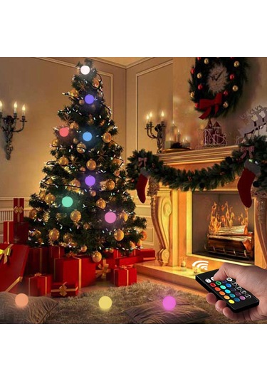 Havuz Yüzen Top Işık Karartma Rgbw 16 Renk Bahçe, Yard Dekor İçin Led Işık Çok Renkli