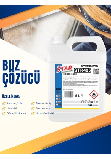 Araç Camı Kış Buz Çözücü Ve Buzlanma Önleyici Görüş Güçlendirici 5 Litre