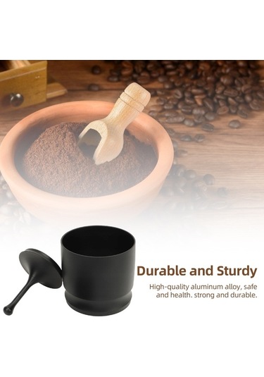 Pazly 58mm Alüminyum Alaşımlı Kahve Tozu Seçici Dozaj Halkası Gümüş Renk Gümüş