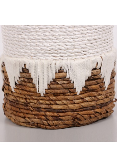 Didim Doğal Abaka 21x19 Cm Saksılık & Saklama Düzenleme Beyaz