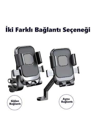 Motosiklet,bisiklet ,scooter İçin 360 Derece Dönebilen Gidon Ve Siyah
