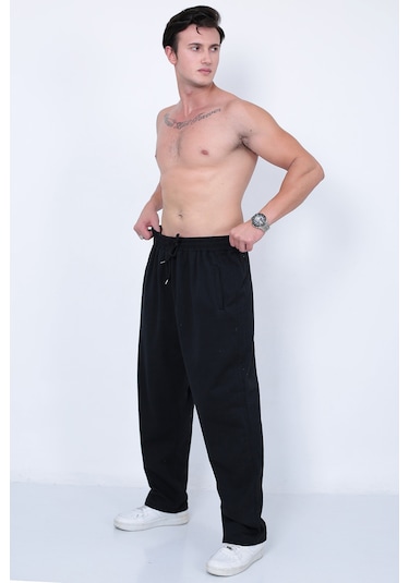 Lukitus Erkek Büyük Beden Eşofman Altı Siyah