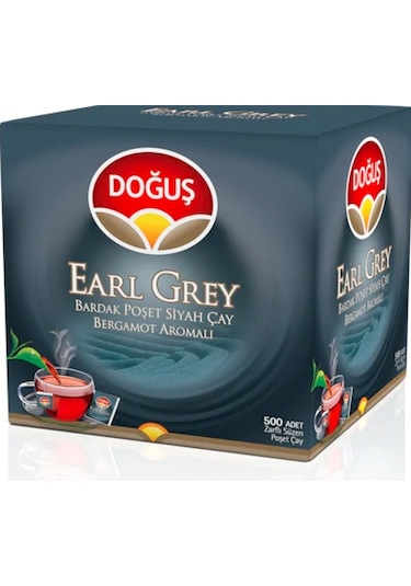 Doğuş Earl Grey Bergamot Aromalı Bardak Poşet Siyah Çay 500 x 2 G