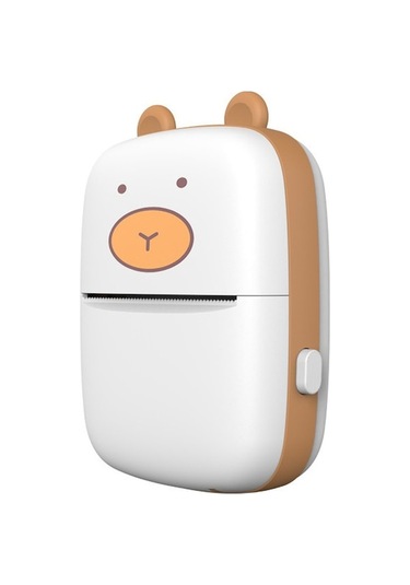 Xianwen Mengtuo Yeni Mini Bluetooth Taşınabilir Yazıcı Beyaz