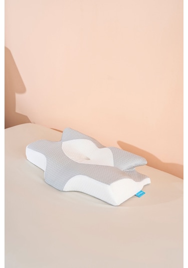 Visco Nox Omuz Ağrısı Önleyici Ortopedik Visko Yastık 64 38 12,5cm Beyaz