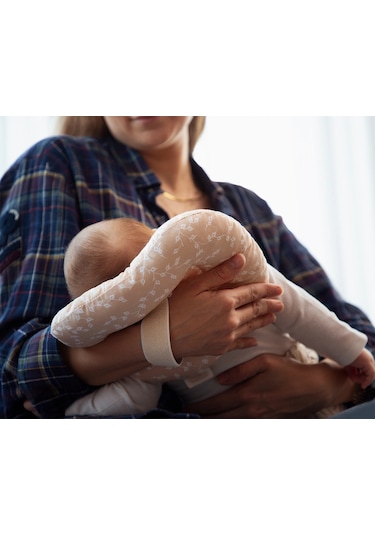 Babyjem Emzirme Yastığı Somon Çiçek