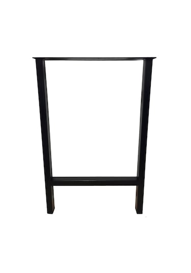 Bin1Fırsatt Metal Ayak Ofis Bahçe İş Yeri Masif Ahşap Kütük Masa Ayağı 76 Cm