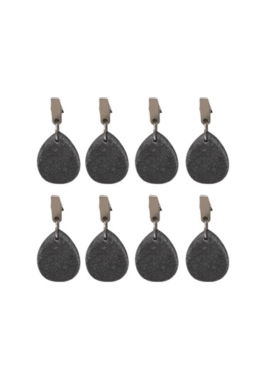Homyl 8x Masa Örtüsü Ağırlıkları Yemek Masası Bahçe İç Siyah 4 Cm