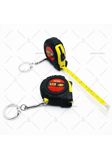 Cep Tipi Anahtarlıklı Otomatik Çelik Mezura 1.metre