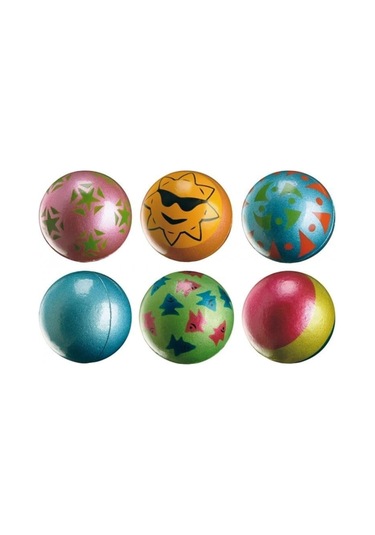 Ferplast Sert Kauçuk Neon Top Köpek Oyuncağı 6 CM