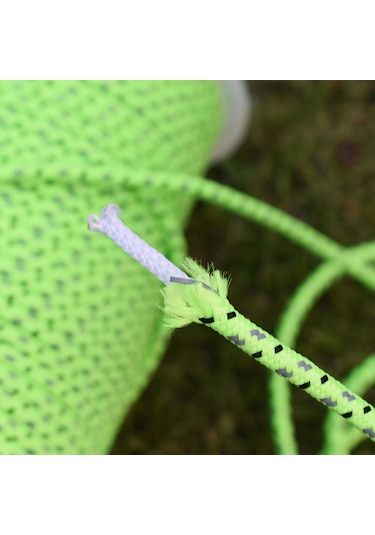 Monyee 50m 4mm Dış Mekan Çadır İpi, Yansıtıcı Tel Ve 6 Adet Alüminyum Gergi Regülatörü İle, Gece Güvenliği Ve Dayanıklılık Sağlar Çok Renkli