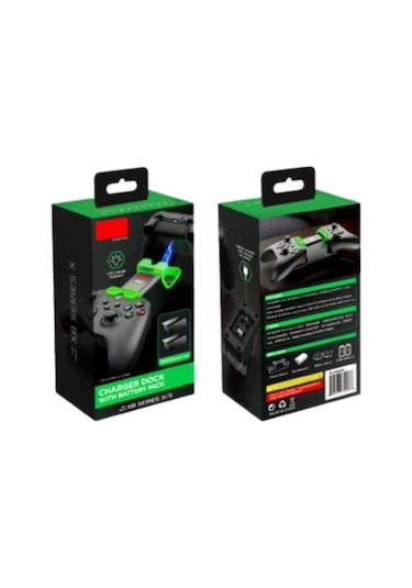 Xbs-003 Işıklı Xbox Series X Series S 1000mah Joystick Batarya Şarj Stand