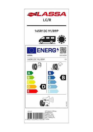 Lassa 165 R13C 91/89P LC/R Yaz Lastiği 2025