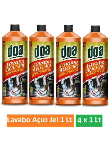 Doa Lavabo Açıcı Jel 1 Lt X 4 Adet