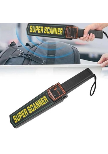 Süper Scanner Metal Dedektör Kolay Kullanım Işıklı Sesli Titreşim