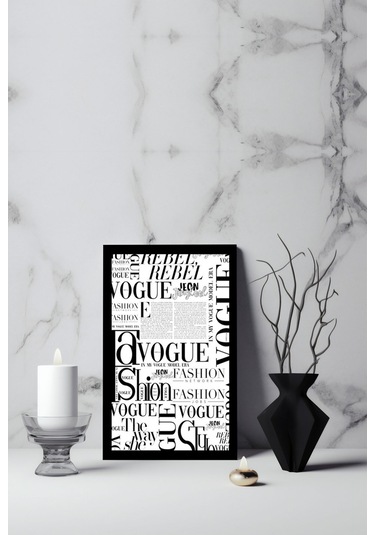 Modern Sanatsal Bohem Temalı Ahşap Çerçeve Görünümlü Mdf Tablo