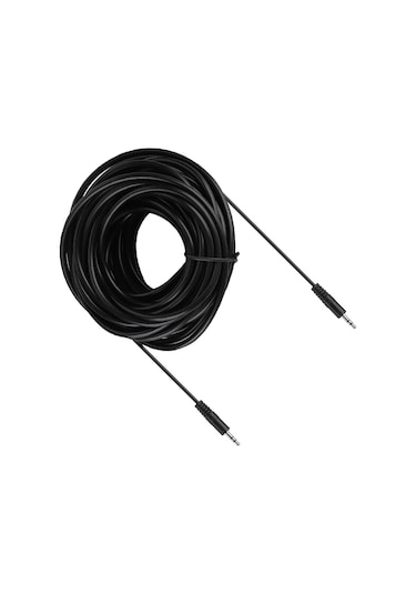 Ximistore9 10 Metre 3.5mm Erkek-erkek Mono Ses Kablosu, Ofc Bakır Çekirdekli, Metal Gövde, Bilgisayar-hifi Hoparlör Bağlantısı, Kaliteli Ses İçin