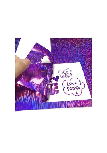 Sones 30,5 X 50 Cm Illusion Lazer Fırçalanmış Parıltılı Kendinden Yapışkanlı Vinil Gravür Etiketi Yeşil