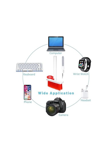 Klavye Temizleme Fırçası, 5'i 1 Arada, Çok İşlevli Klavye