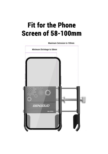 Mufunye Titan Renkli Alüminyum Bisiklet Telefon Tutucu - Motosiklet, Elektrikli Bisikletler İçin Gps Navigasyon Ve Sürüş Takibi Gri