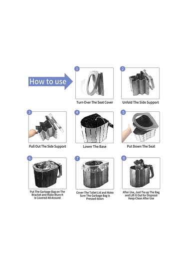 Madfox Madfox Bi-pot Katlanır Portatif Kamp Tuvaleti Wc 001