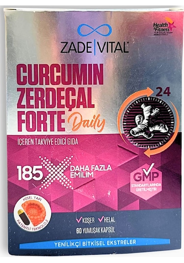 Zade Vital Curcumin Zedaçal Forte Daily 60 Kapsül