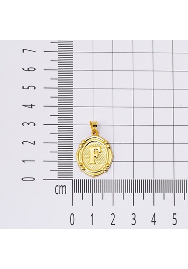 14 Ayar İtalyan F Harfi Kolye Klımy14k28894