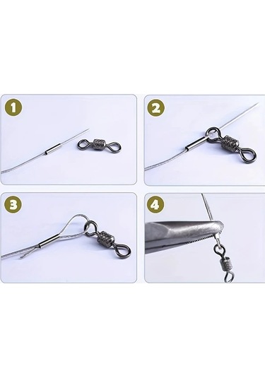 Dashanshop 1.8mm X 8mm 80 Adet Dayanıklı Balıkçılık Bakır Manşon Seti, Tatlı Ve Tuzlu Su Balıkçılığı Aksesuarları