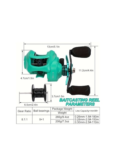 Motion003 Sougayilang 8.1:1 Yüksek Hızlı Baitcasting Makarası Yeşil Sol El 9+1bb Karbon Fiber 17.6kg Çekiş Hafif Tasarım Pürüzsüz Geri Alma Motion003 Sougayilang 8.1:1 Yüksek Hızlı Baitcasting Makarası Yeşil Sol El 9+1bb Karbon Fiber 17.6kg Çekiş Hafif Tasarım Pürüzsüz Geri Alma