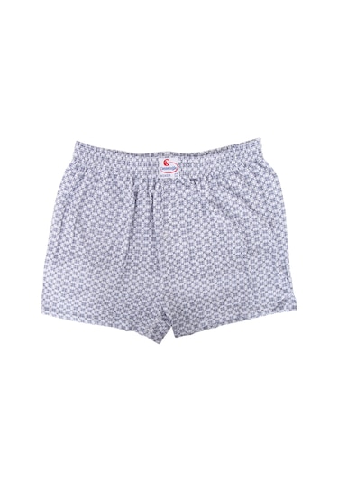 Erkek 6'lı Karışık Desenli Düğmeli Rahat Boxer Şort