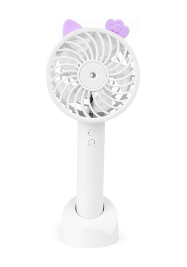 Hangfox Usb Şarjlı, Elden Taşınabilir, Sessiz Mini Masaüstü Fan - Pembe Destekli, Sprey Olmadan - Öğrenci Ve Ofis Kullanıma İdeal