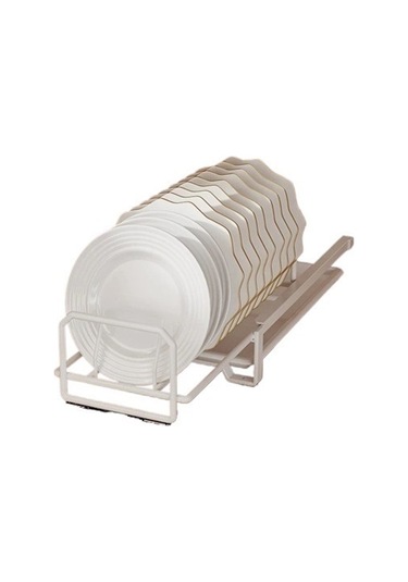 Ambition Beyaz - Çıkarılabilir Bulaşık Kurutma Rafı Tepsi Rafı