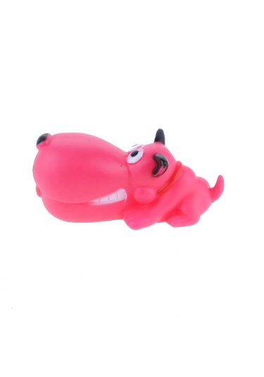 Köpek Oyuncağı Vinil Sesli Köpek Sesli Eğlenceli Pembe Dog