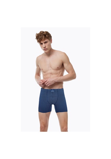 Malabadi Erkek Karışık Renk 6 Lı Pamuk Elastan Uzun Boxer 073 Karma