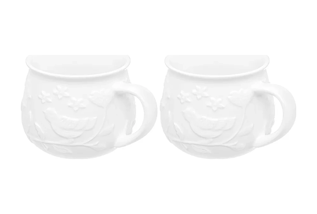 Elan Gallery "finçler Dalında" Bardakları, 2'li, 400 Ml" 326728362 Beyaz